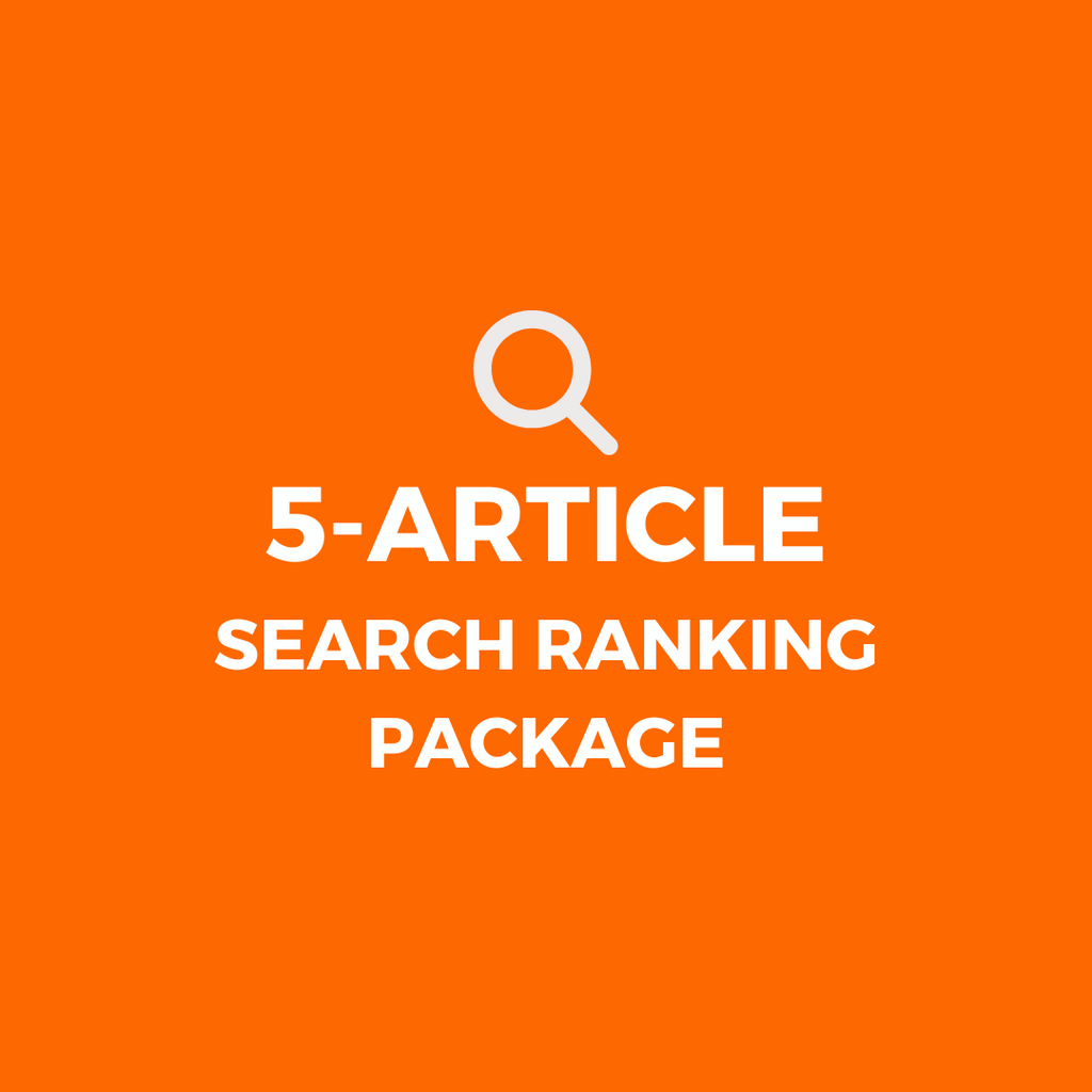 5-Article High Domain Authority Search Ranking Package